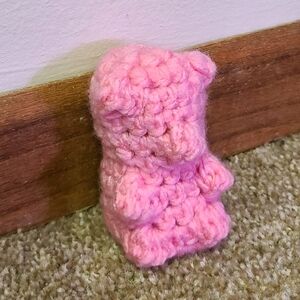 Pink Gummy Bear Crochet Plush